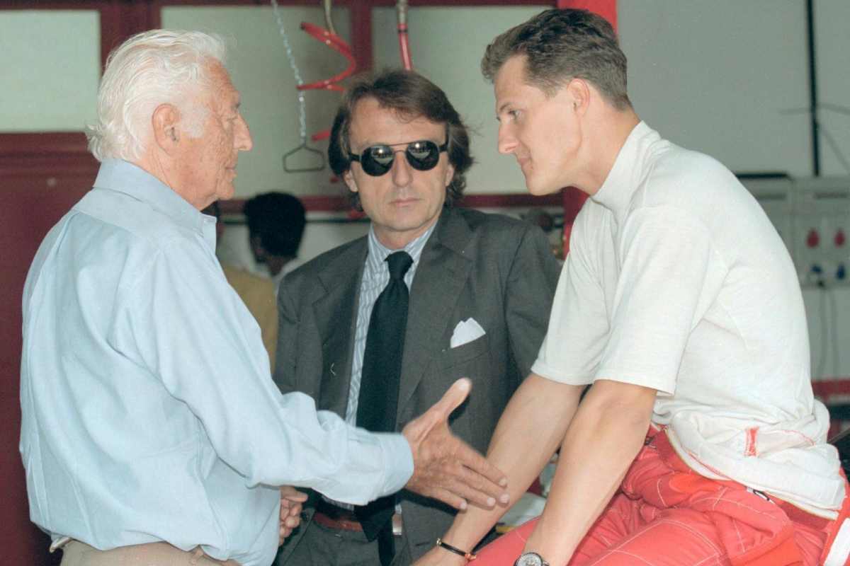 gianni agnelli Michael Schumacher Montezemolo ai box