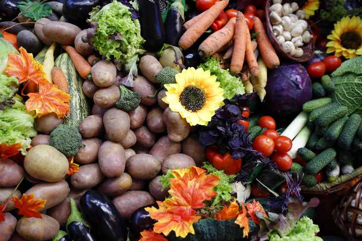 benefici stagione autunnale: frutta e verdura a scelta