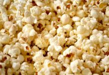 Popcorn in primo piano