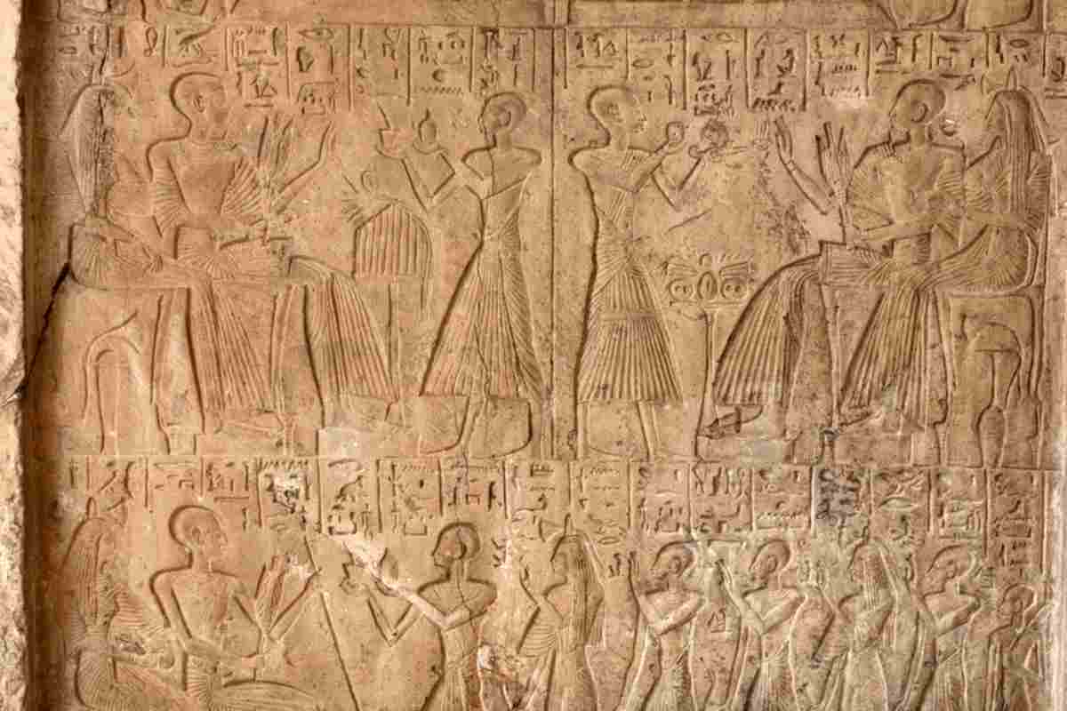 All'interno della tomba di uno scriba egiziano
