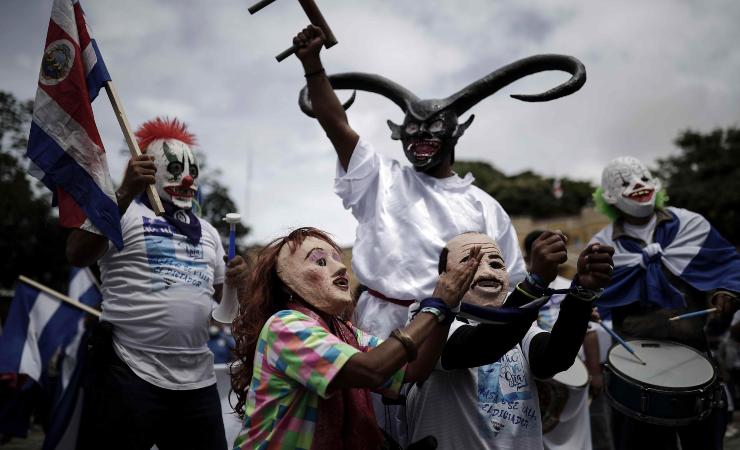 Gli opposito di Daniel Ortega in protesta