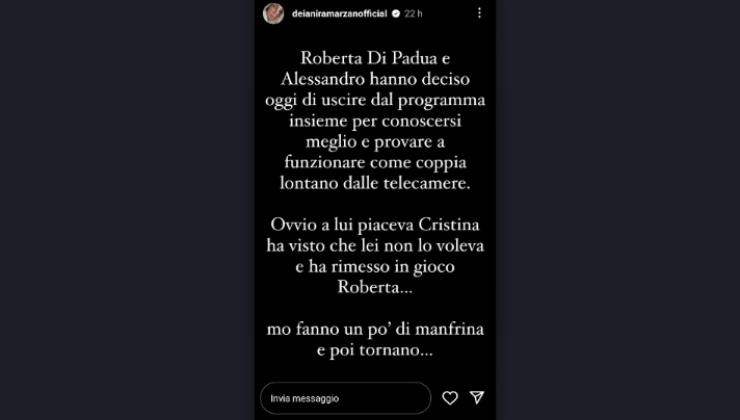 Alessandro e Roberta escono insieme da Uomini e Donne