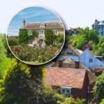 sfondo località Rye e cottage inglese