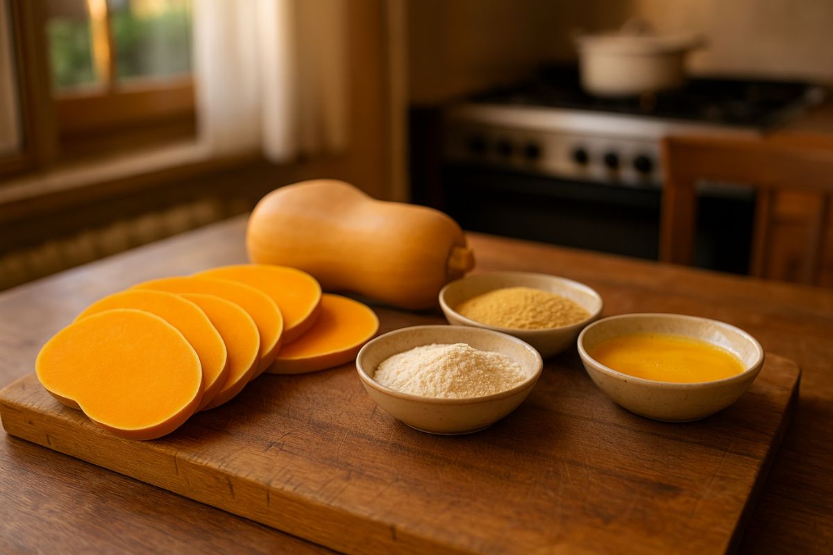 ingredienti per cotolette di zucca