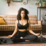 Donna che fa meditazione