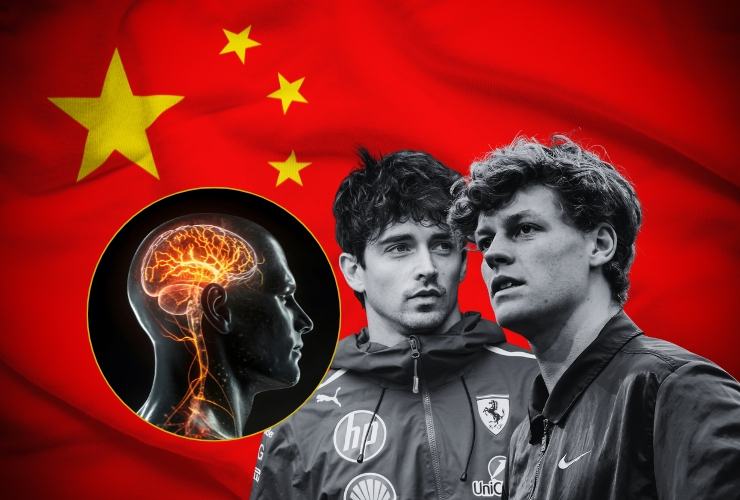 Bandiera cinese, Leclerc e Sinner, attività cerebrale