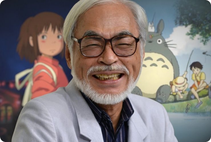 La Città Incantata, Il Mio Vicino Totoro, Hayao Miyazaki sorridente
